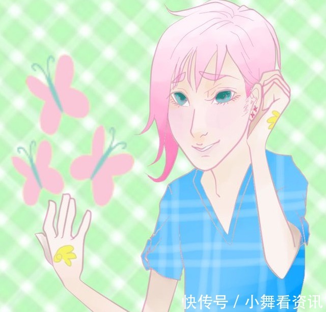 小马宝莉小马国女孩变成男孩子,日漫丑男风格,紫悦成洗剪吹