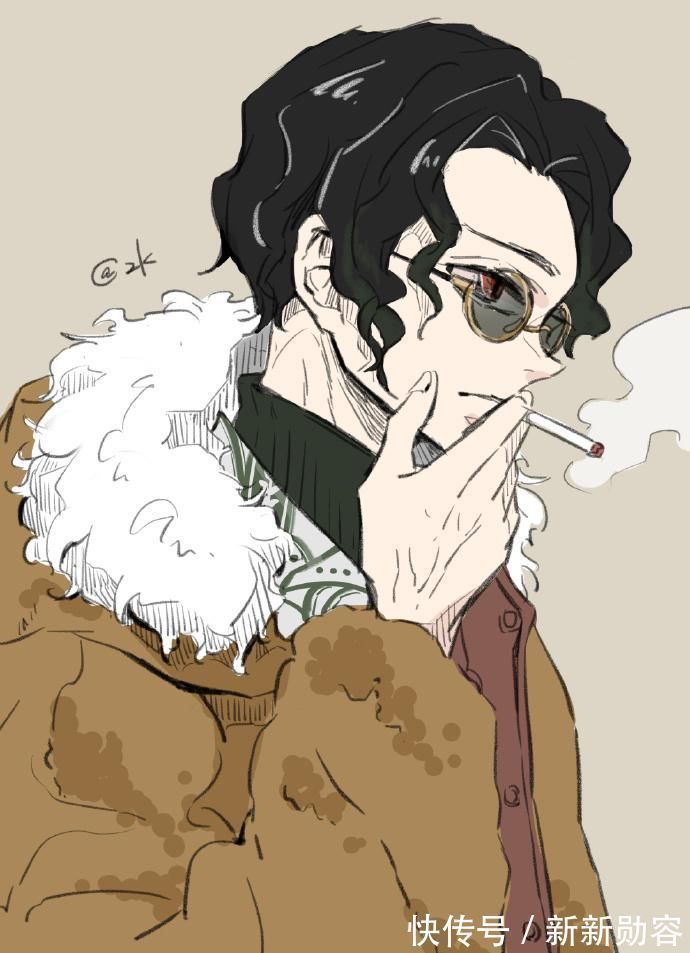 少年感|当《鬼灭之刃》角色戴眼镜,伊之助少年感满满,无惨变得斯文帅气