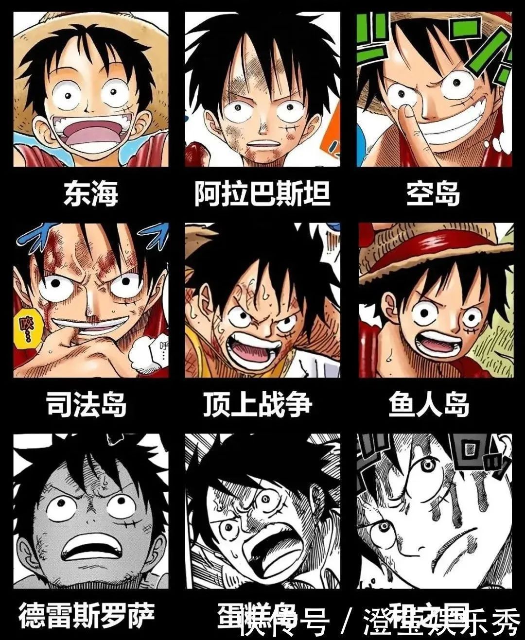 画风|草帽海贼团人物画风演变,甚平表示不满:老夫就只有三张?