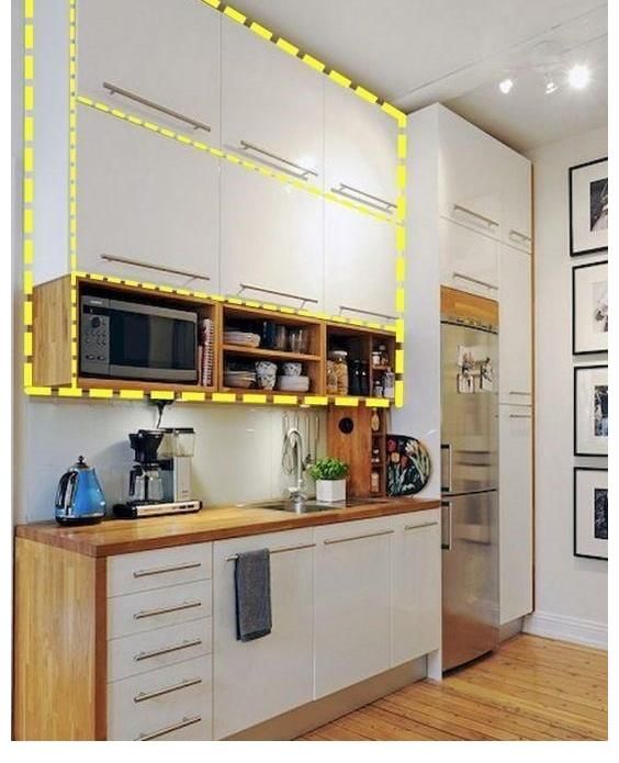 吊柜|解锁厨房墙面收纳大法：吊柜从上到下分三段，轻松提升储物能力
