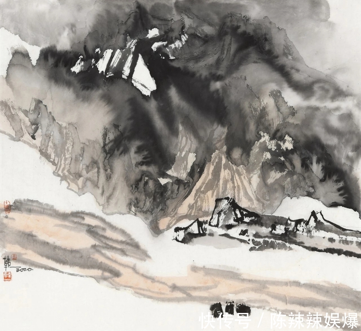 水墨山水画&女画家中的佼佼者|韩一水墨山水画