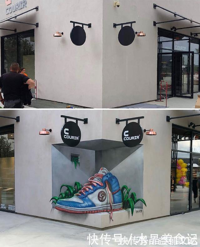 街头艺术|令人惊叹的3D绘画,一个油罐凭空消失了,路过的动物还以为是真的