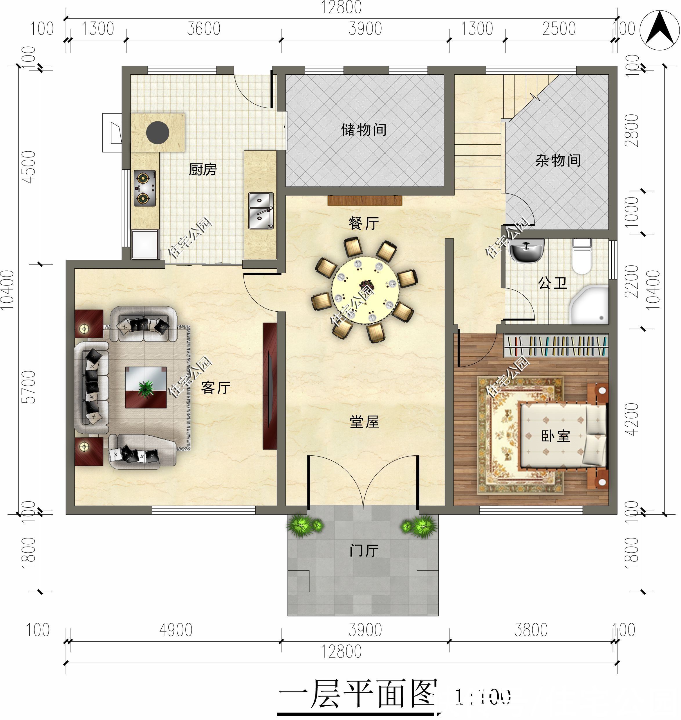 门别类|农村盖个小别墅，村里人看了都羡慕，12×12米三层欧式别墅分享