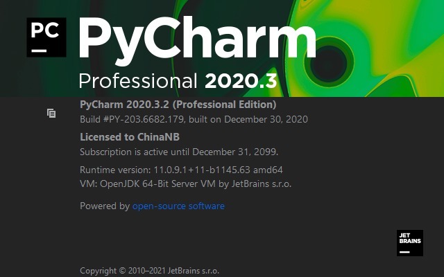PyCharm Professional 2020.3.2 中文激活版