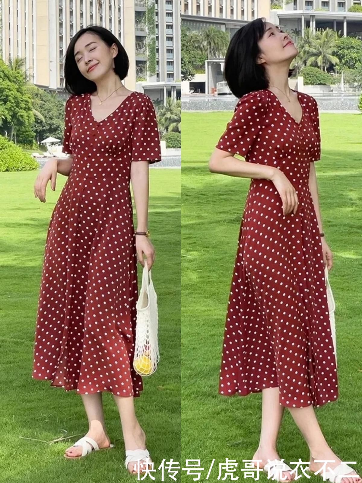 夏季|奔四奔五的女人，穿这4种连衣裙别搭小白鞋，配凉鞋更显优雅气质