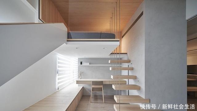 走廊|这是我见过最干净的家,将卧室悬空,完工堪比多间房,太实用了!