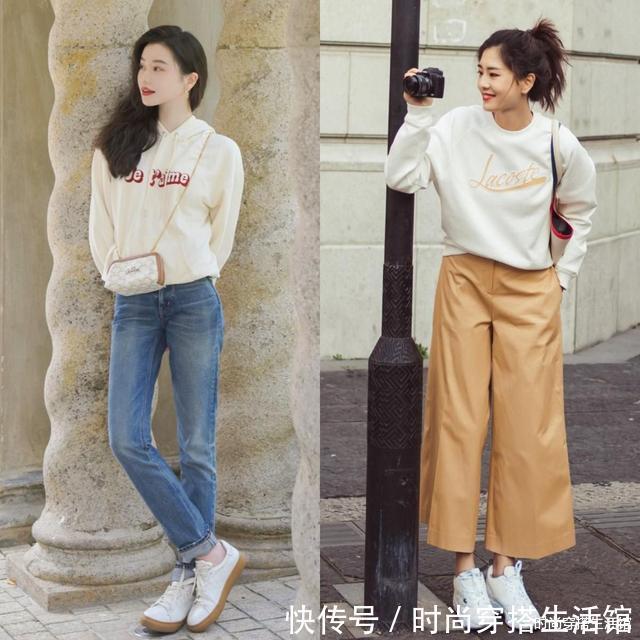 面料|连衣裙失宠了,今年流行的是“薄卫衣+裤子”,保暖显瘦又时髦