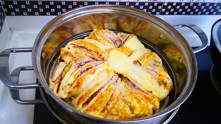 面包简单做法，不用烤箱，不加1滴水，暄软拉丝，新手一做就成功