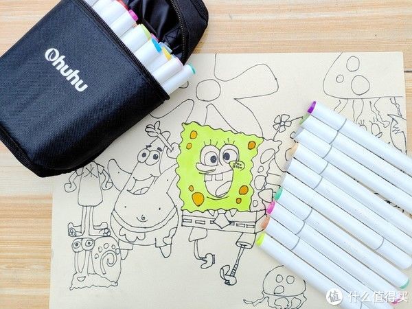 笔杆|科技数码 篇三百五十六:圆角笔杆,握感舒适,鲜艳与时尚它都有,ohuhu 40色马克笔体验