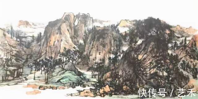 娄师白#古风新韵?意境深远——著名画家张卫军山水画作品赏析