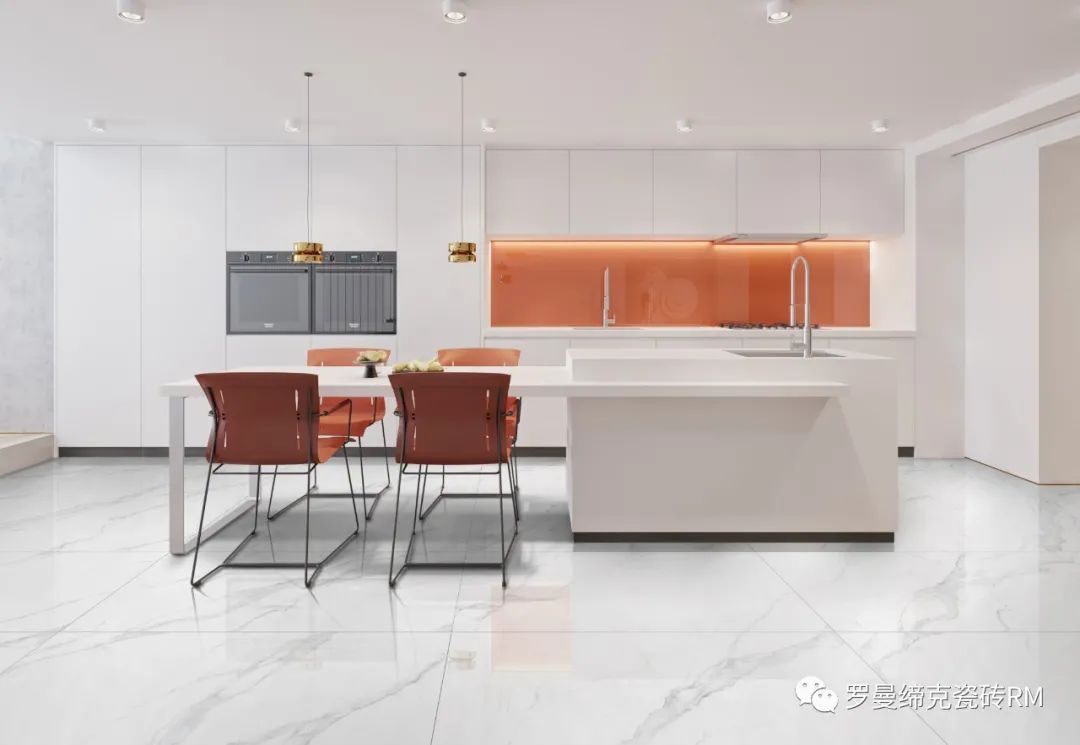 纹理|国际瓷砖十大品牌罗曼缔克瓷砖750x1500mm白，月光的白，仙气十足