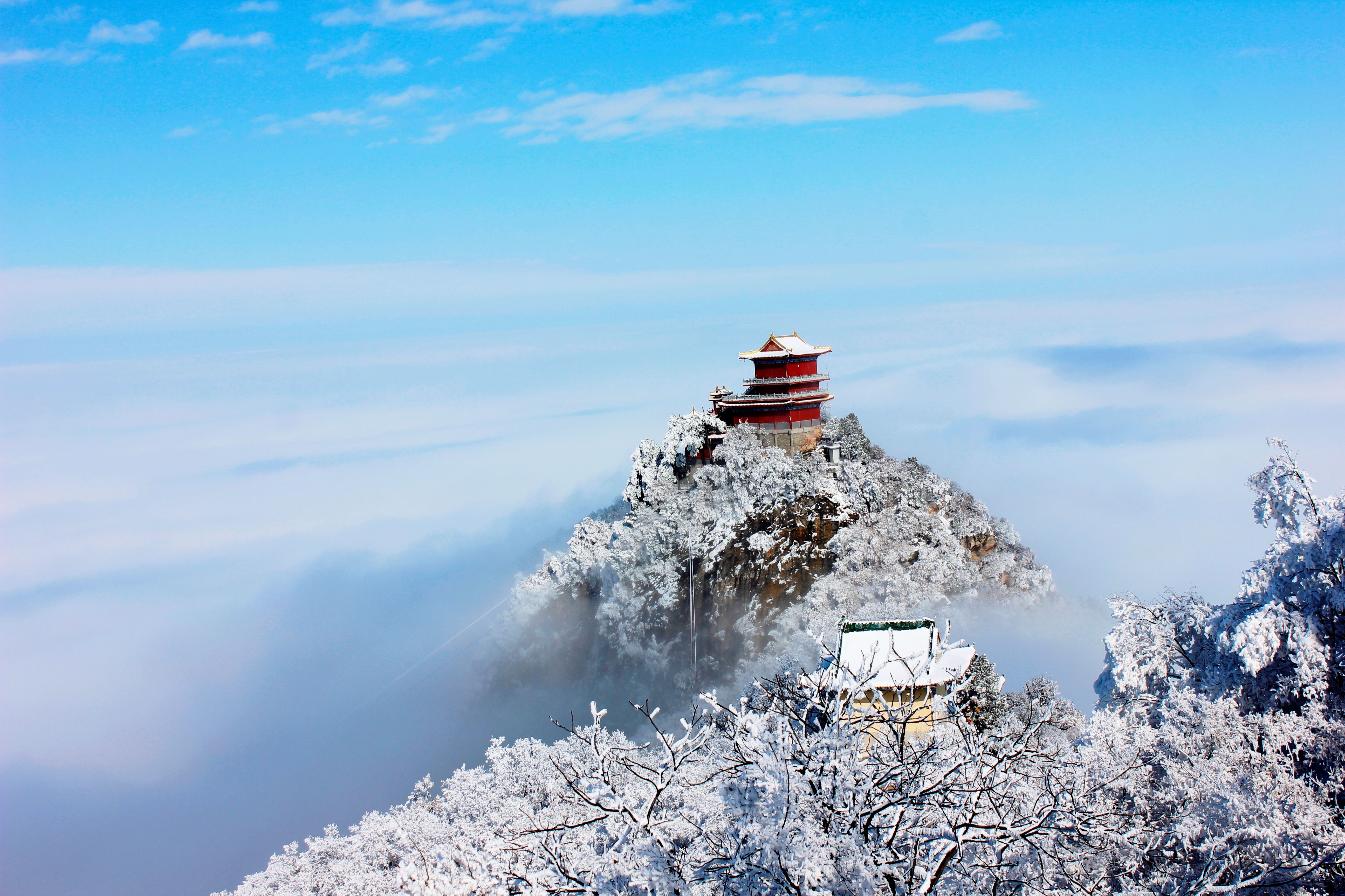 征集|【年末福利征集】雪后南五台幸遇云海