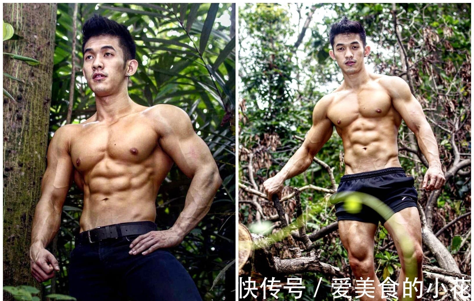 健身房|性感男神：肌肉型男强势来袭，精心雕琢的人鱼线尤其迷人！