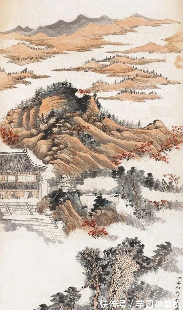 山水画@清润古朴|伍蠡甫山水画