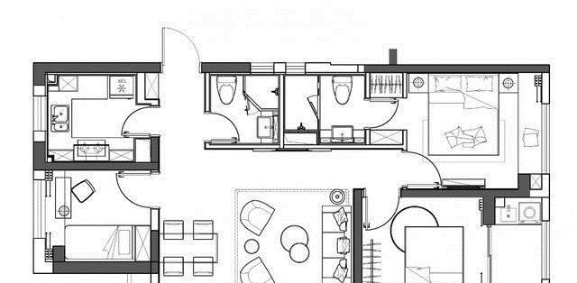 空间|这才是现代轻奢风，96㎡三室一厅，小户型住出别墅范！