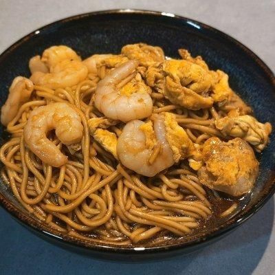 做法|蘑古力虾仁蛋炒面最经典的做法，简单易学好上手