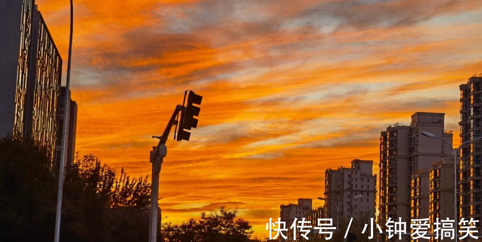 楼宇|深秋照在楼宇里的夕阳