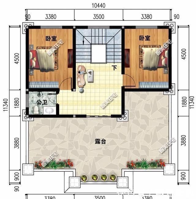 别墅|带车库设计的两栋农村别墅，实用方便，户型一适合放农用车