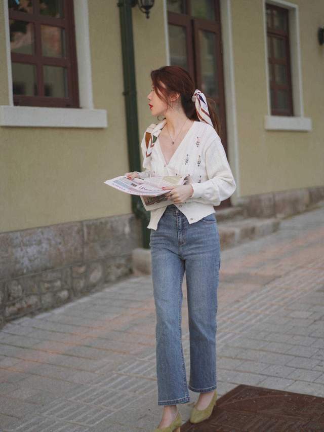 九分裤|秋天,针织衫怎么穿才是正解?学会几个搭配公式,提升气质又好看