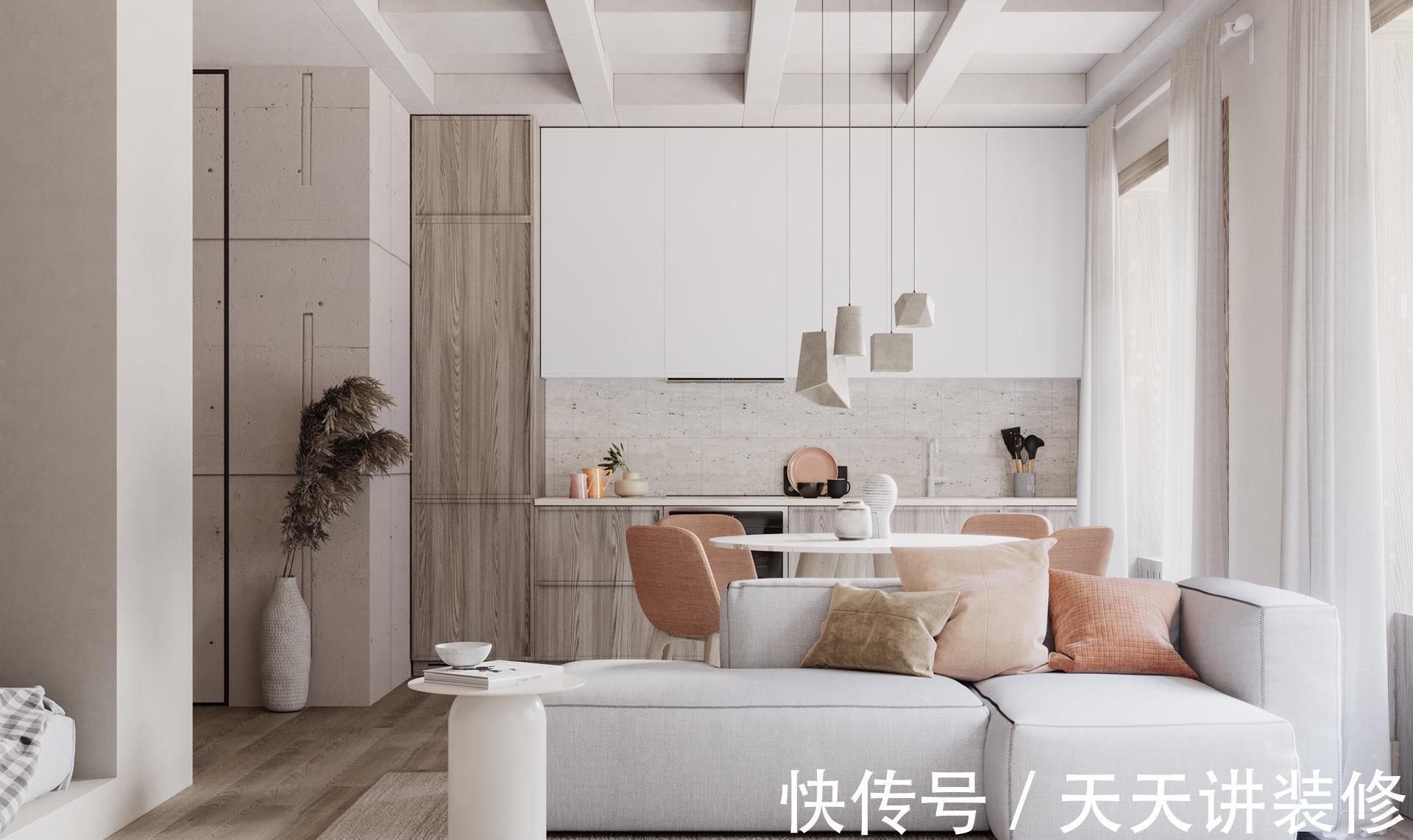 小户型|50㎡、34㎡小户型如何实现空间自由?房子小虽小,我心宽广