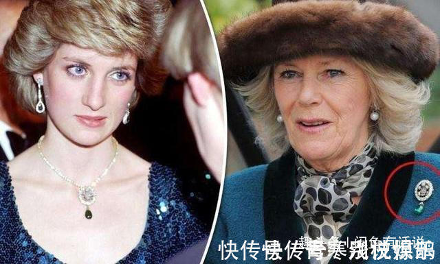 珠宝@戴安娜生前的经典项链,被卡米拉改成胸针,却戴一次被人骂一次