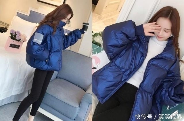  学学|150小个子女生穿短款羽绒服+小脚裤，显高又显瘦，学学吧！