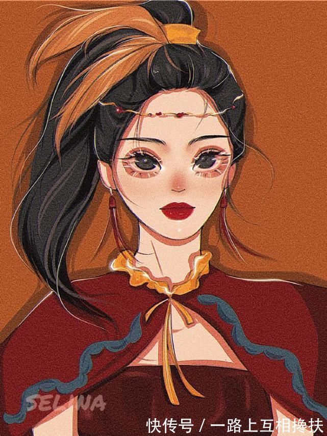 迪士尼公主|迪士尼公主宫廷风头像,艾莎和乐佩像闺蜜,花木兰英气满满