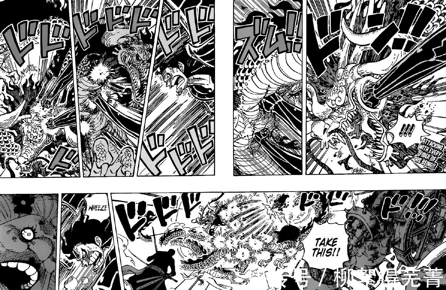 杨柳|海贼王最新话英文版,凯多被路飞猛打后想吞了他,索隆问过我吗