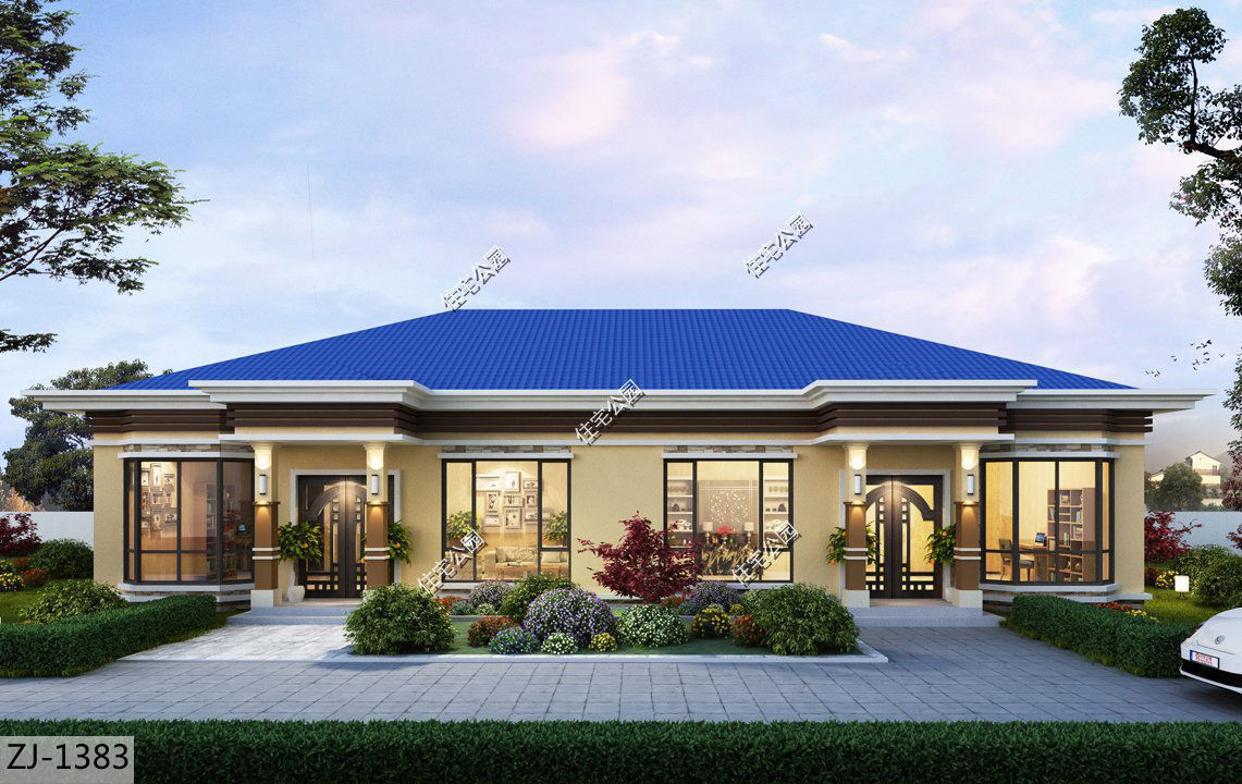 布局|养老房还是一层好,10套一层农村户型,建一栋出来送给父母正合适