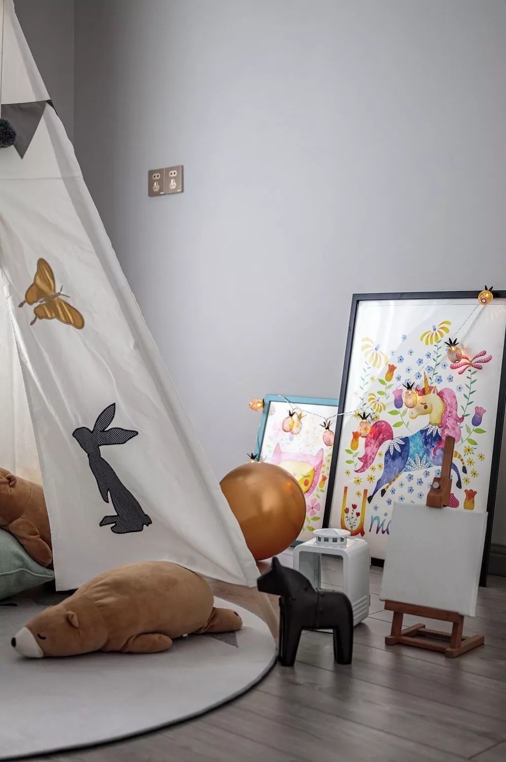 搭配|126平轻奢美式,全屋高级感十足,进门就被高级灰玄关、六角方砖惊艳了!