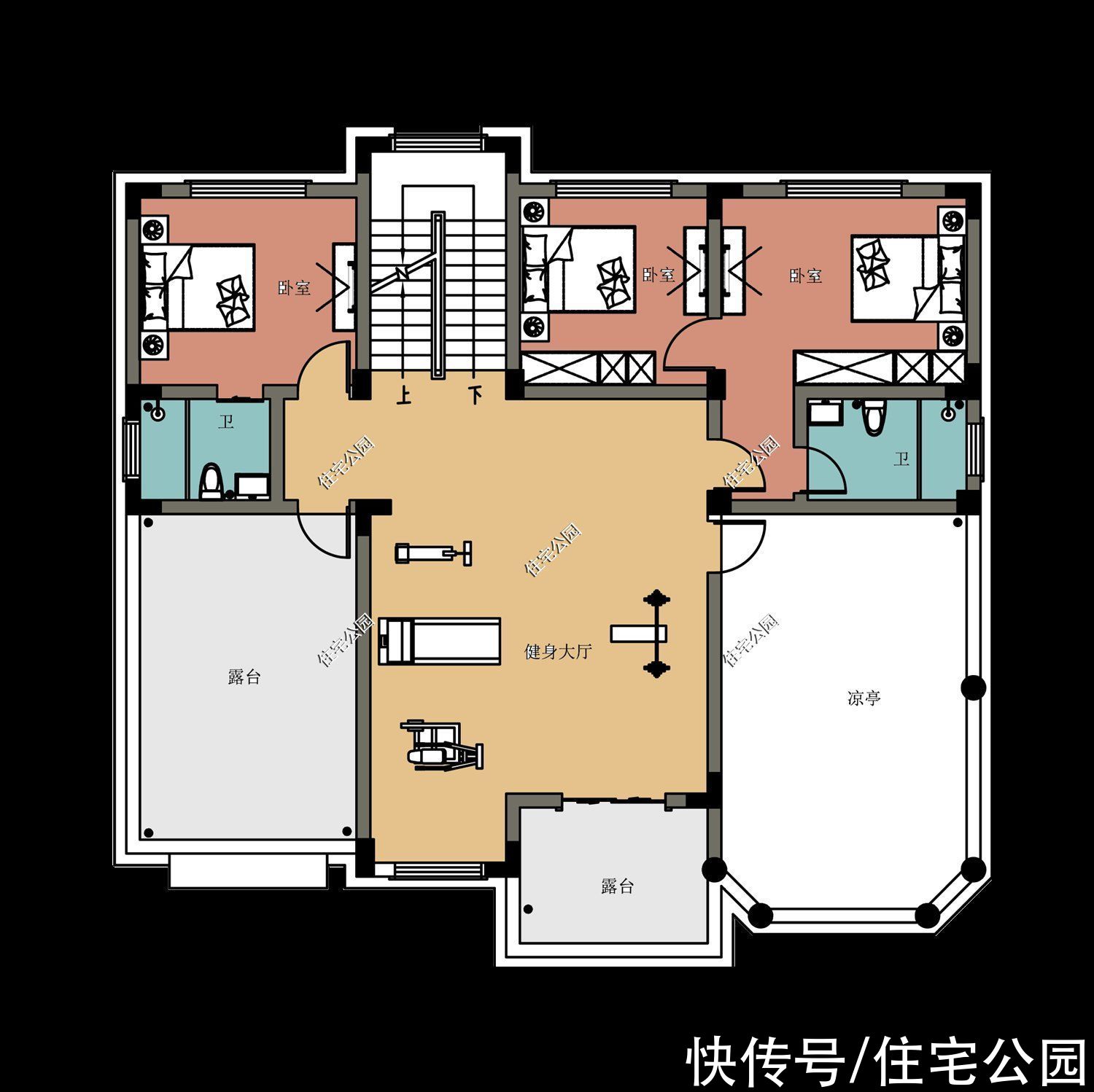 棋牌室|推荐10套带棋牌室的农村住房，农村住房这样建，舒适又安逸