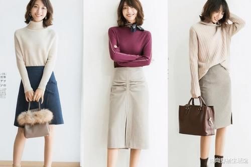 今冬流行“毛衣＋半裙”，时髦保暖又减龄，时髦精们都在穿