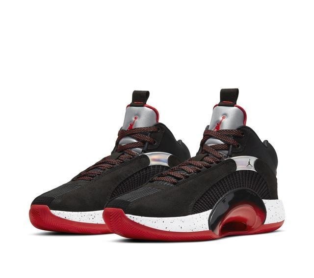 配色|经典银色鞋舌来了!黑红 Air Jordan 35 首度亮相
