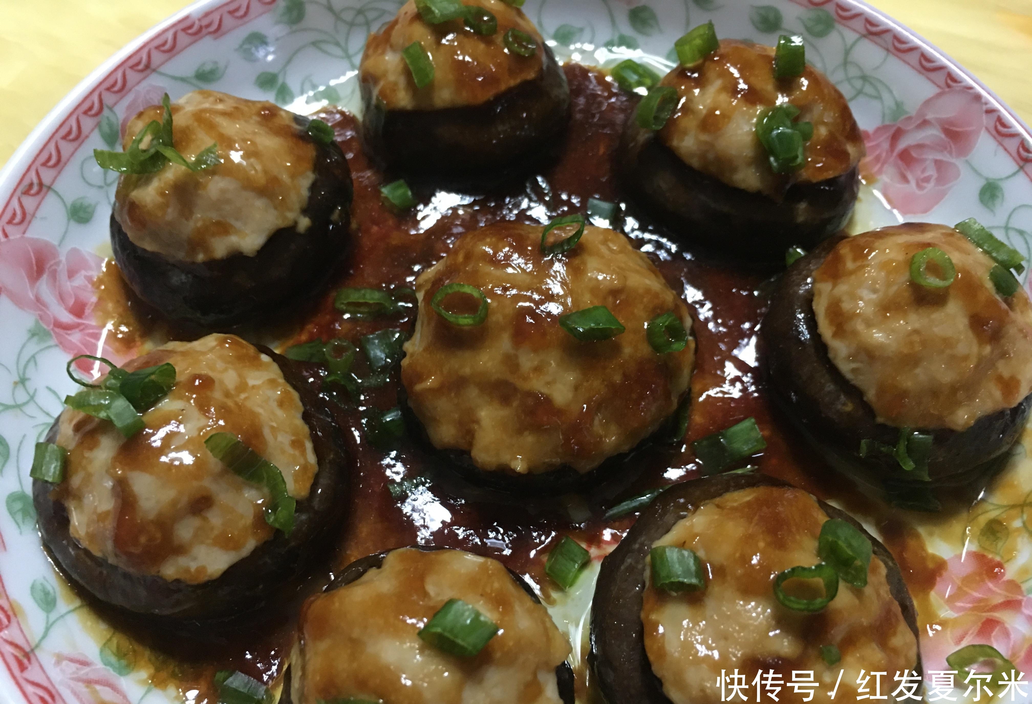 1勺|鸡胸肉花样吃法之香菇酿鸡胸肉,低脂低卡又有营养,一家人都爱吃