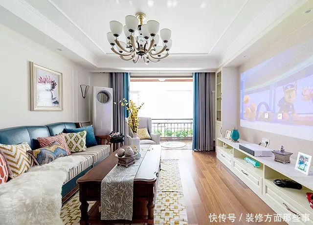 次卧|120平旧房将美式元素融入,让空间充满现代自然的气质