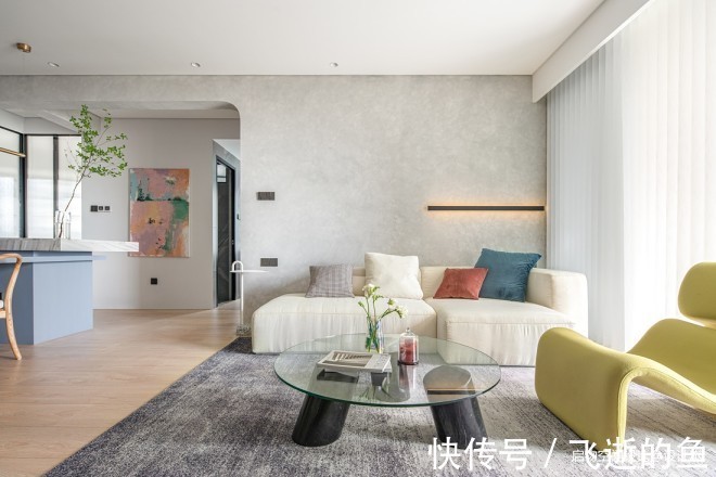 雾霾|雕塑玄关＋进门卧室——“呵护型”色彩美家