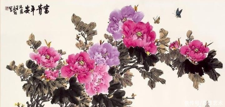 小写意|唯有牡丹真国色！小写意牡丹画150幅，美醉了