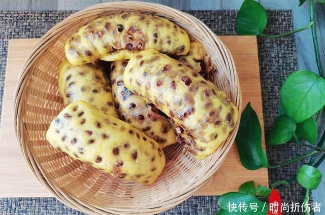 网红店蜜豆卷超火,其实在家也能做,我加入了南瓜泥更好吃