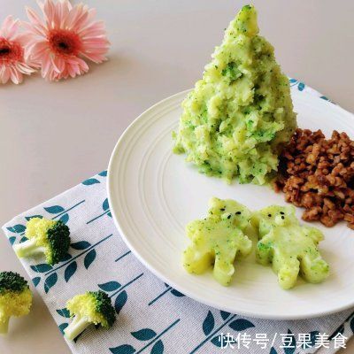 膳食纖維|#助力高考營養餐#肉末西蘭花土豆泥