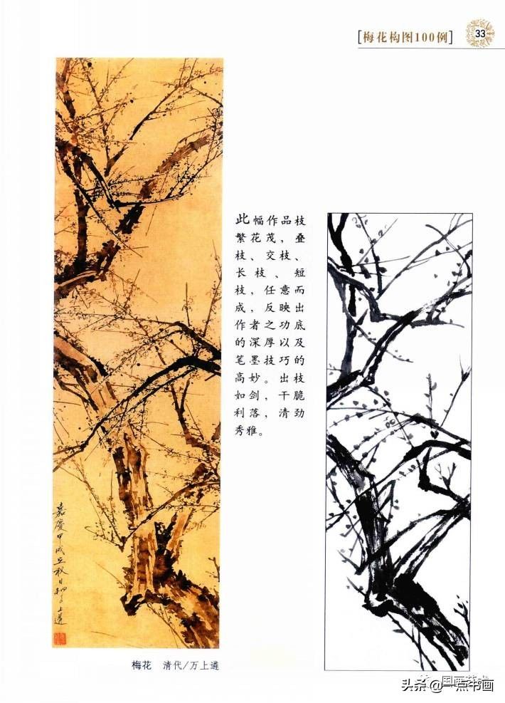 梅花构图100例（2）