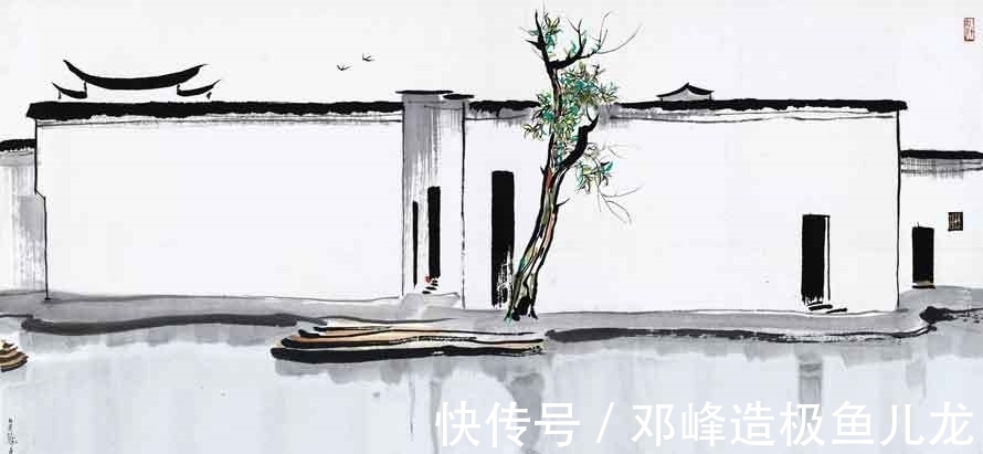 国画|吴冠中:把油画和国画相结合,呈现出了怎样令人叹为观止的画面?
