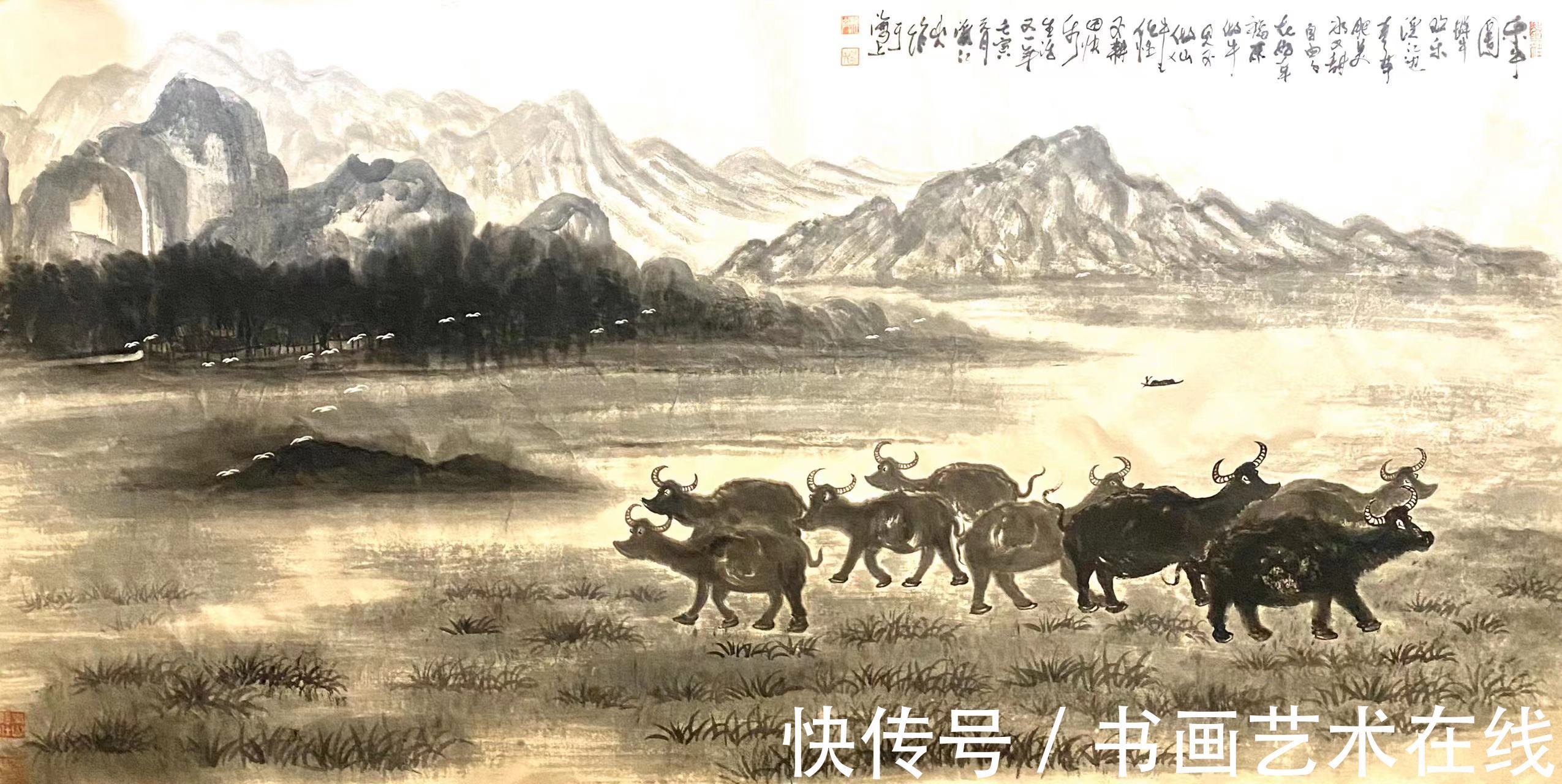 国画&著名国画大家朱祖国，以鹰画而闻名于世，受到众多名家称赞