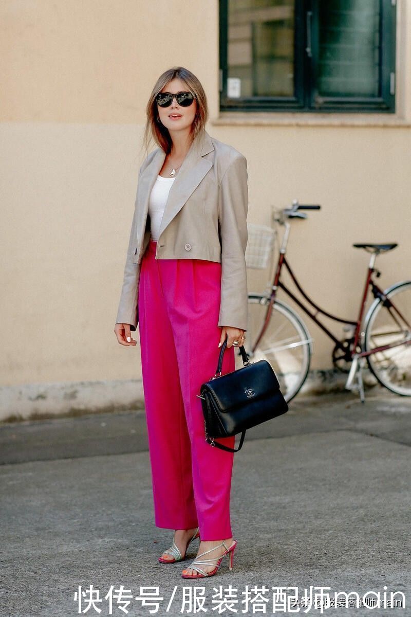 3套“上短下长”的穿搭造型，小个子可以直接照搬