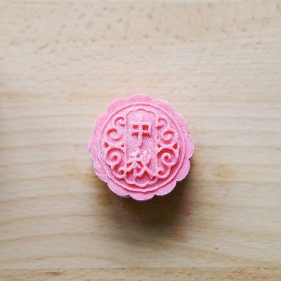 草莓粉|粉红脆皮月饼