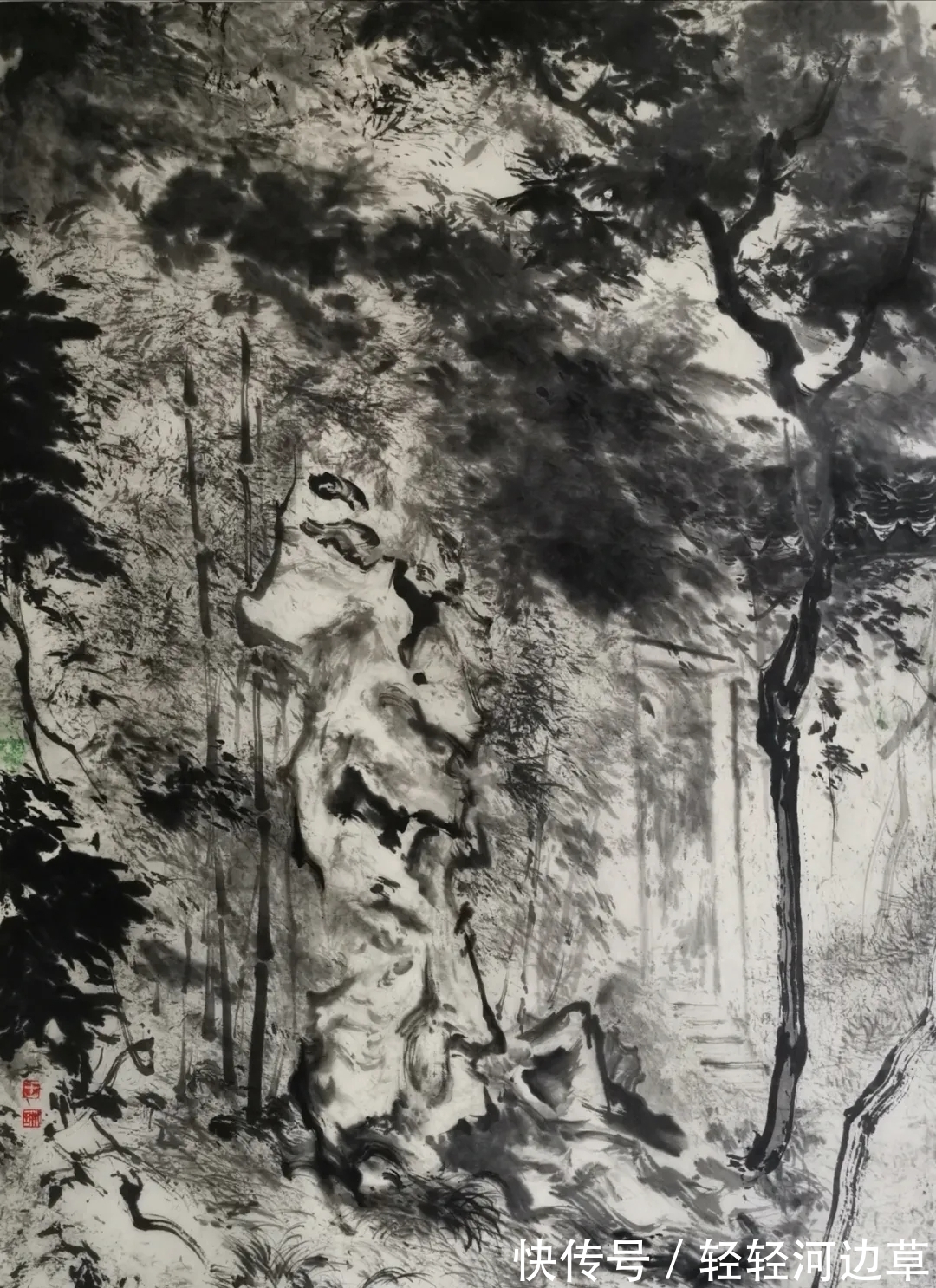 山水画$虚淡明净|王珊山水画