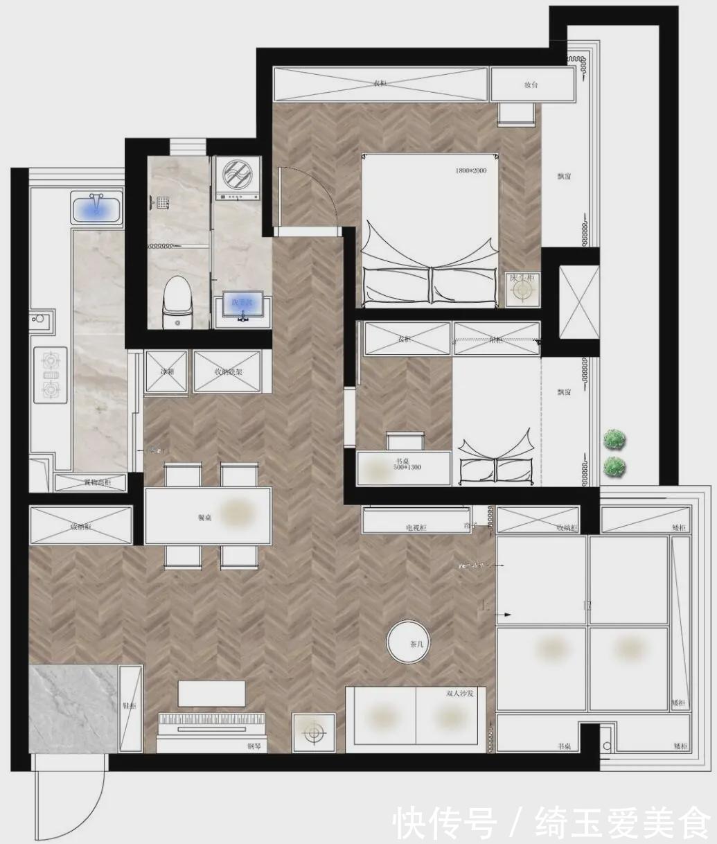 收纳|阳台做榻榻米,卫生间做四分离,同户型照搬她家设计,准没错