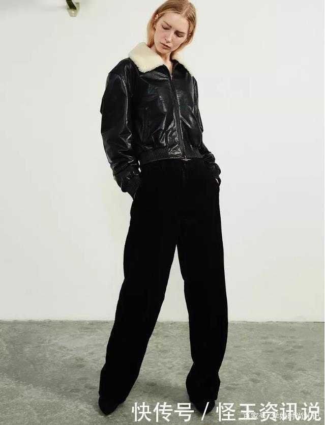 简单又大方的冬季最美穿搭，皮衣混搭细高跟，不仅不丑还很新潮！