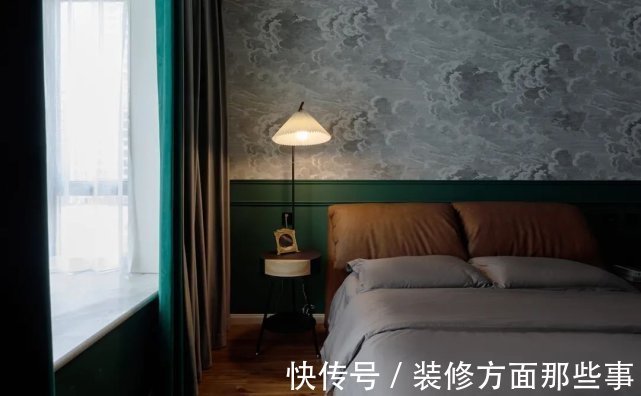 复古绿|85m2复古风二居室,复古绿是空间当之无愧的主角