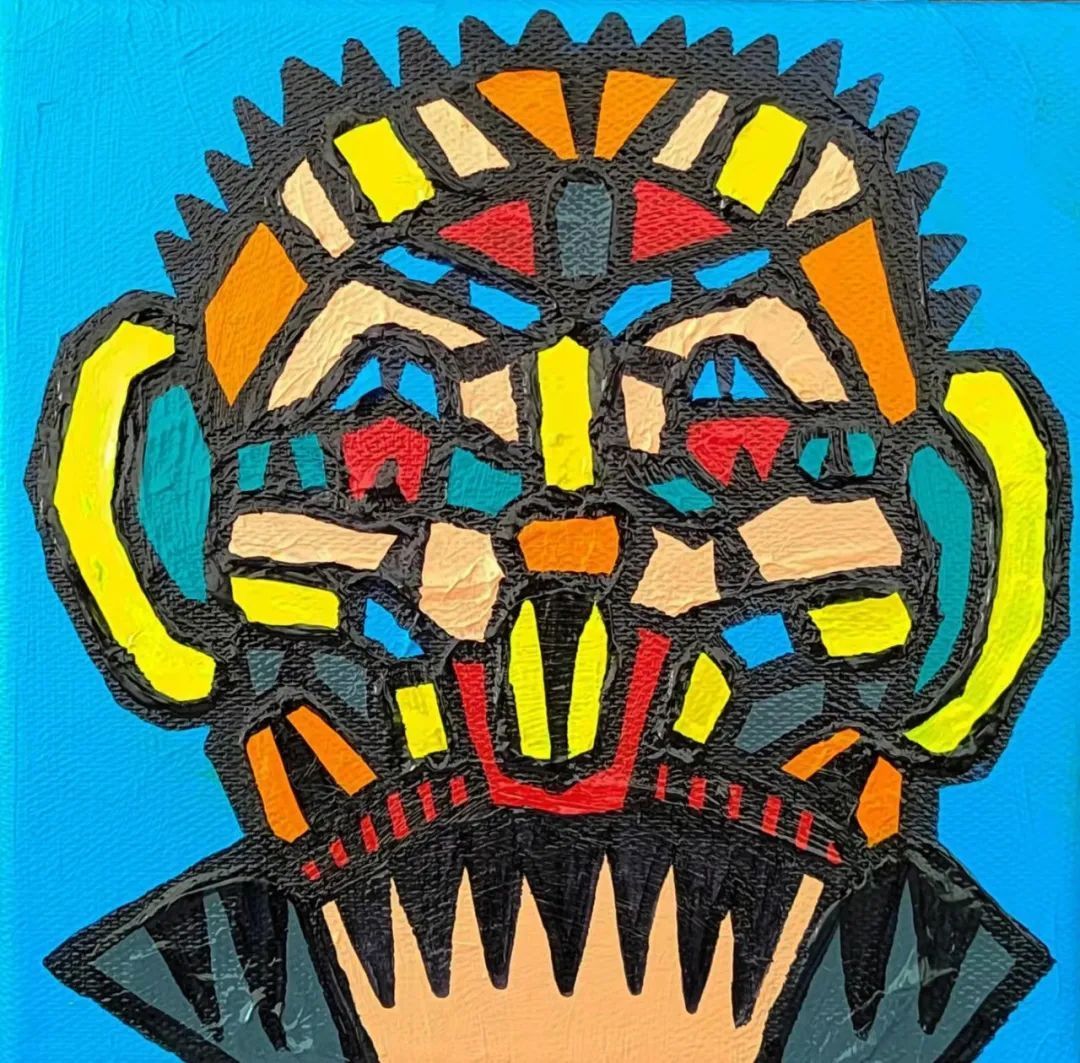 丙烯!"福虎迎新春”全国艺术名家邀请展——梁柱绘画作品