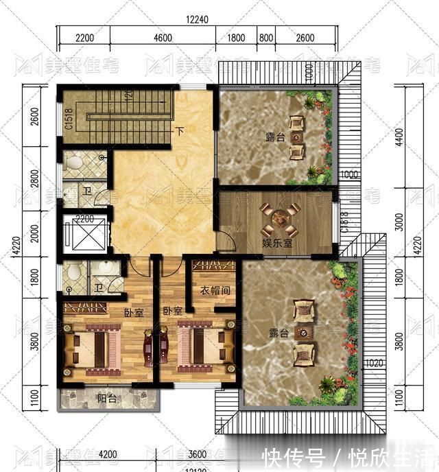 别墅|大气天成的三层别墅,超大露台观景绝佳,村里房子全被比下去